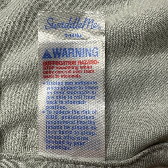 Swaddle Me 100% Cotton Sleep Sack Gray Baby - Picture 7 of 8